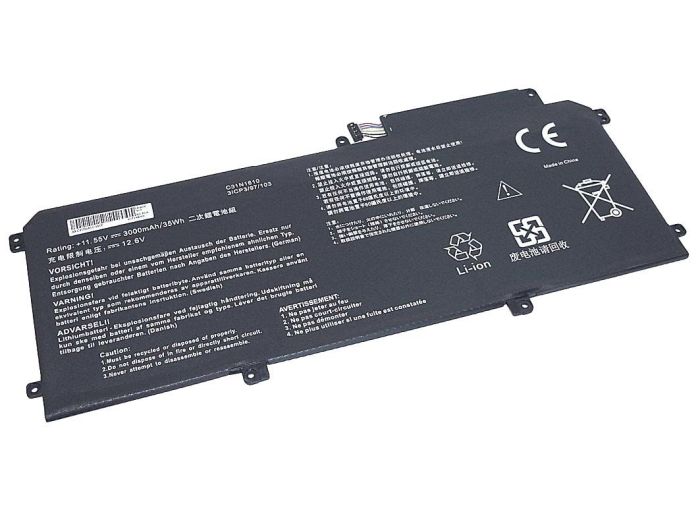Акумулятор для ноутбука  Asus C31N1610 ZenBook UX330 11.55V Чорний 3000mAh OEM
