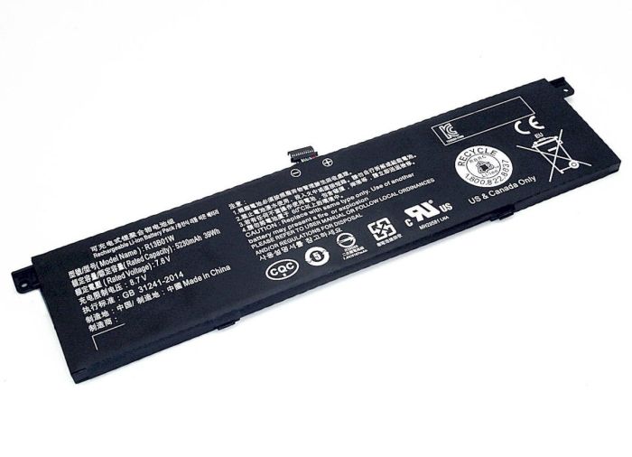 Акумулятор для ноутбука Xiaomi R13B01W Mi Air 13.3 7.6V Чорний 5107mAh OEM