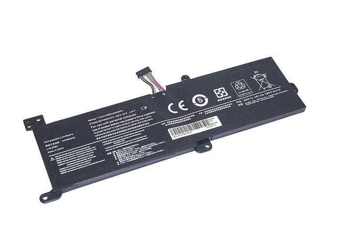 Акумулятор для ноутбука Lenovo L16L2PB1 Ideapad 320 7.4V Чорний 4050mAh OEM