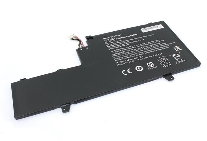 Акумулятор для ноутбука  HP OM03XL EliteBook 1030 G2 11.4V Чорний 3200mAh OEM