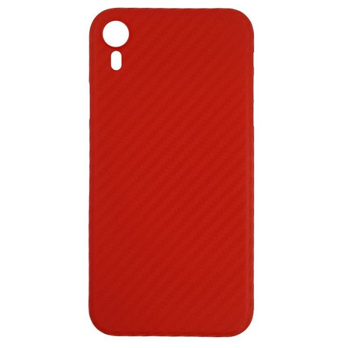 Чехол Anyland Carbon Ultra thin для Apple iPhone XR Red