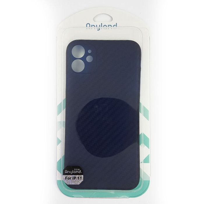 Чохол Anyland Carbon Ultra thin для Apple iPhone 11 Blue