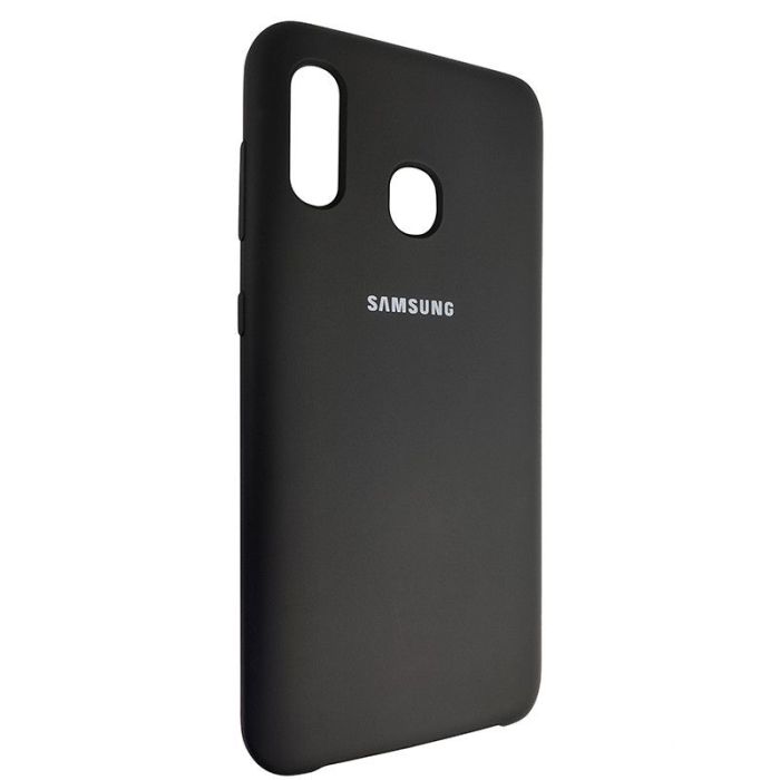 Чохол Silicone Case for Samsung A30 Чорний (18)