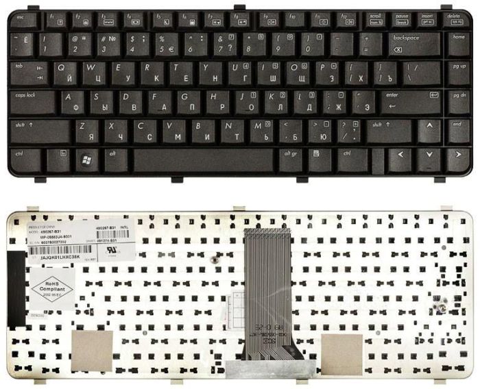 Клавіатура для ноутбука HP Compaq 6530S, 6730S, 6735S Black, RU