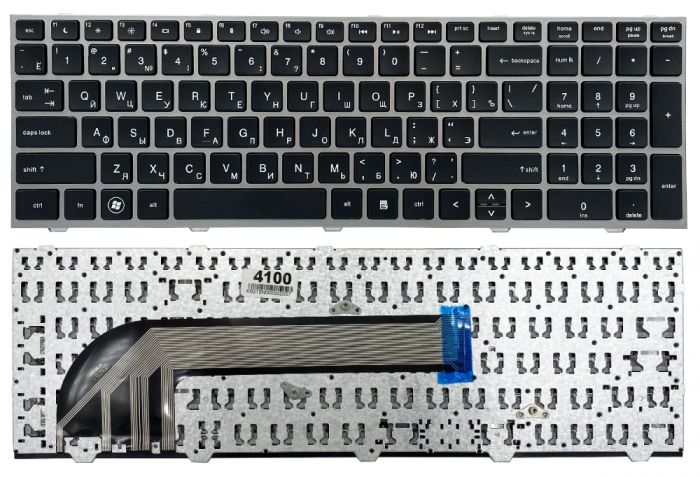 Клавіатура HP ProBook 4540S 4545S чорна/сіра High Copy