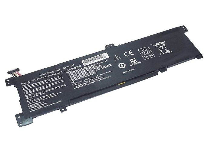 Акумулятор для ноутбука Asus B31N1424 K401L 11.4V Black 4200mAh OEM