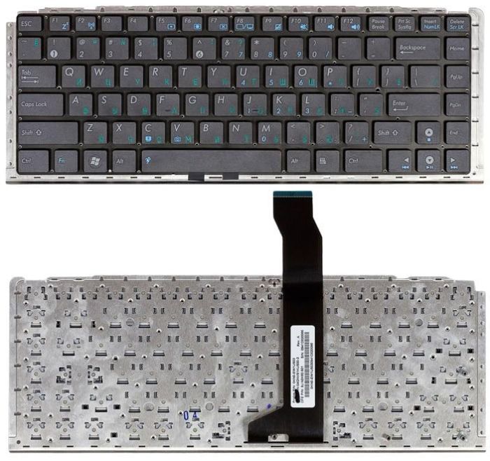 Клавіатура для ноутбука Asus (UX30) Чорна, (Без рамки) UA