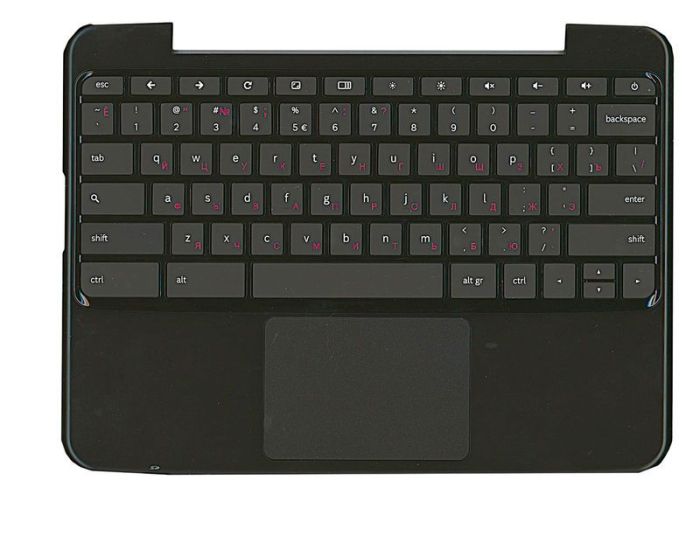 Клавіатура для ноутбука Samsung Chromebook (XE500) Black, (Black TopCase), RU