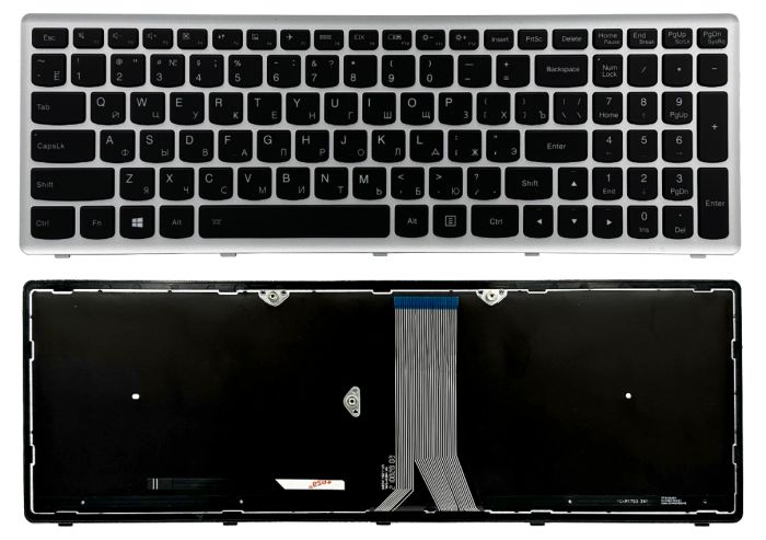 Клавіатура Lenovo IdeaPad Flex15 G500S G505A G505G G505S S500 S510 S510P Z510 сіра High Copy (25211050)