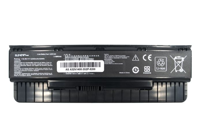 Батарея Elements MAX для Asus G551J G58J G771J N551J N751J ROG G551J G771J GL551J GL771J 10.8V 5200mAh 56Wh (A32N1405-3S2P-5200)