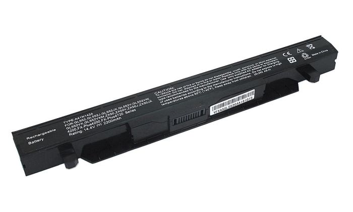 Акумулятор для ноутбука Asus A41N1424 GL552VW 14.4V Чорний 2200mAh OEM