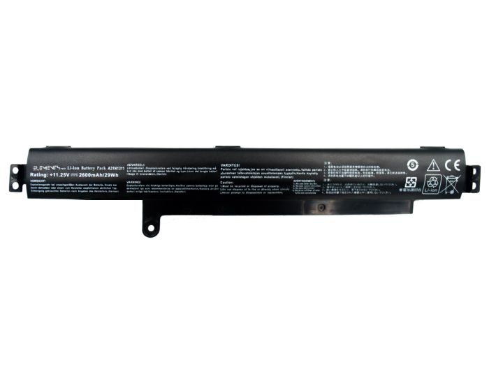 Батарея Elements MAX для Asus VivoBook X102BA X102B F102BA F102B 11.25V 2600mAh (X102BA-3S1P-2600)