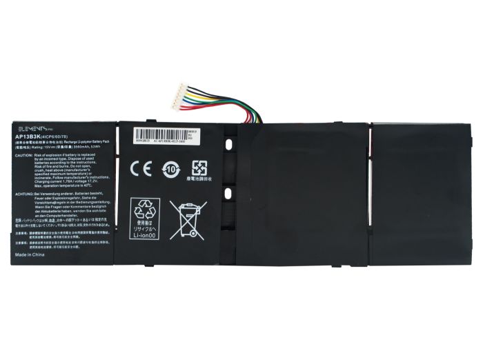 Батарея Elements PRO для Acer Aspire M5-583P R7-571 R7-572 V5-472 V5-473 V5-552 V5-572 V5-573 15V 3560mAh 53Wh (AP13B3K-4S1P-3600)