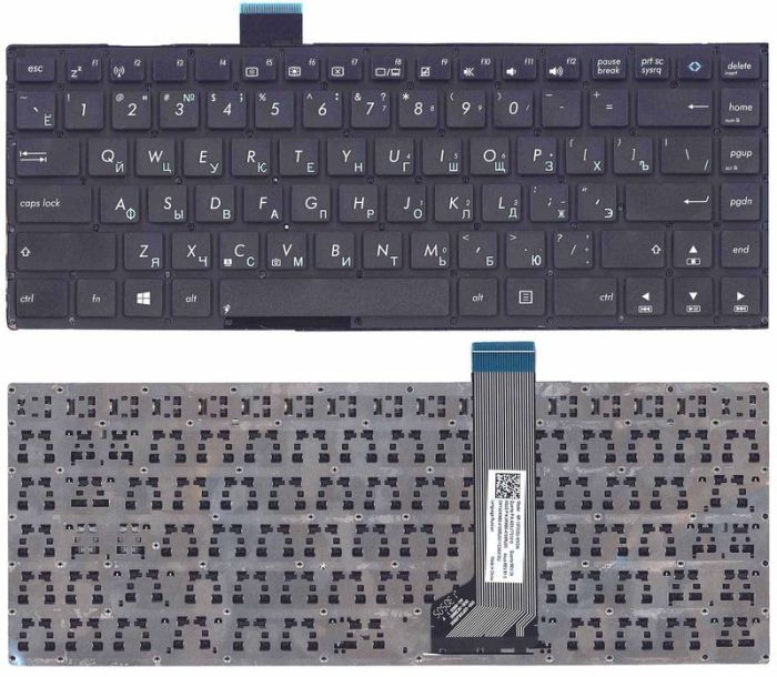 Клавіатура для ноутбука Asus VivoBook (X402) Black, (No Frame), RU