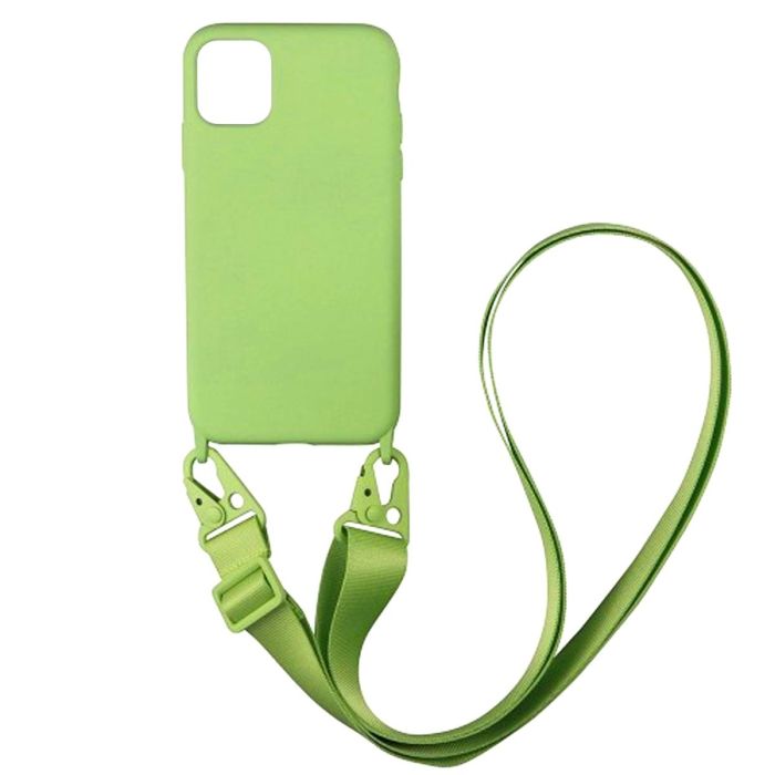 Чохол Strap Silicone Case iPhone 14 Pro Max Light Green