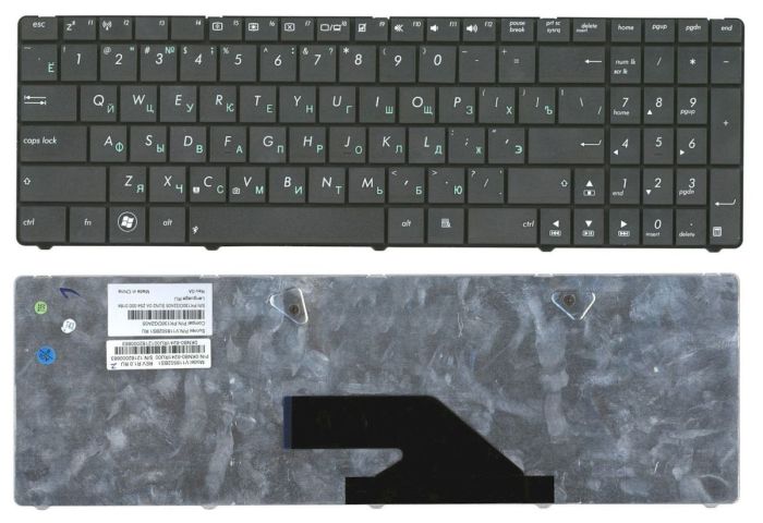 Клавіатура для ноутбука Asus (K75, A75, X75, F75) Чорна, RU