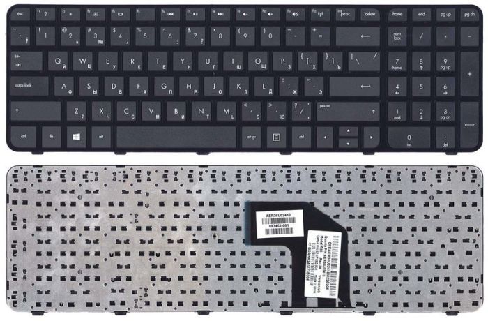 Клавіатура для ноутбука HP Pavilion (G6-2000) Black, (Black Frame) RU