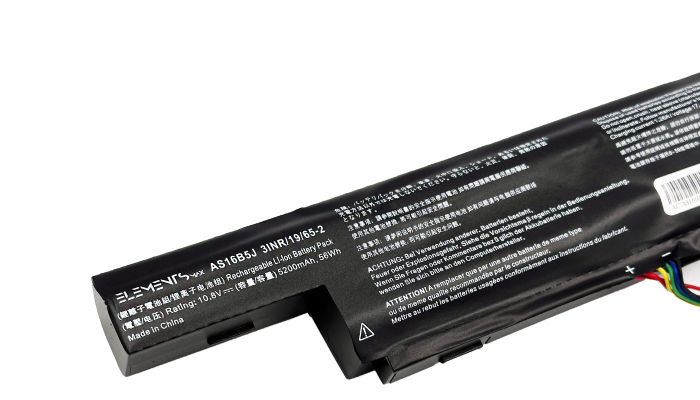 Батарея Elements MAX для Acer Aspire E5-575G E5-576G F5-573G F5-771G TravelMate P259-G2-M 10.8V 5200mAh (AS16B5J-3S2P-5200)