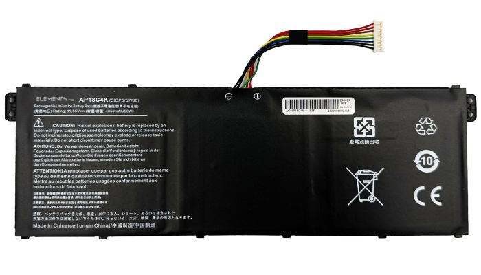 Батарея Elements PRO для Acer Aspire 5 A515-43 A515-44 A515-54G Spin SP314-54G 11.55V 4350mAh (AP18C4K-3S1P-4400)