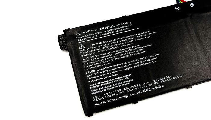 Батарея Elements PRO для Acer Aspire 5 A515-56 A515-55 A515-43 Vero AV15-51 Swift 3 SF314-42 TravelMate P2 P215-52 15.2V 3400mAh (AP19B5L-4S1P-3400)