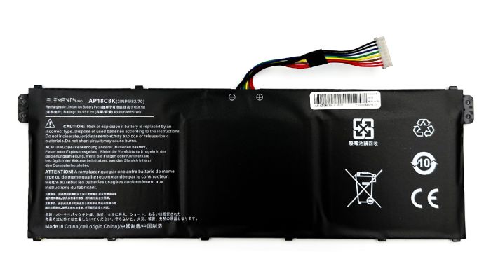 Батарея Elements PRO для Acer 11.55V 4350mAh (AP18C8K-3S1P-4400)