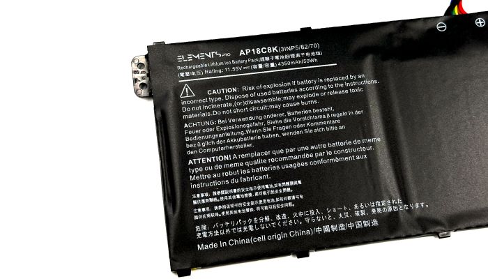 Батарея Elements PRO для Acer 11.55V 4350mAh (AP18C8K-3S1P-4400)