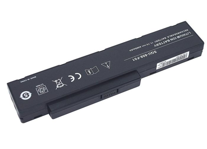 Акумулятор для ноутбука  Fujitsu-Siemens SQU-809 11.1V Чорний 4400mAh OEM