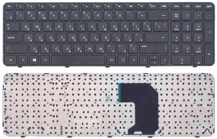 Клавіатура для ноутбука HP Pavilion G7-2000 Black, (Black Frame), RU