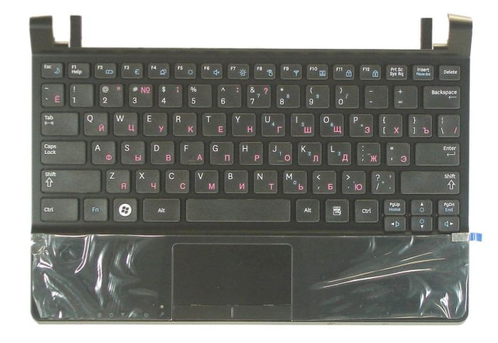 Клавіатура для ноутбука Samsung (N350) Чорна, (Чорна TopCase), RU