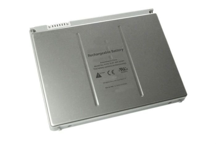Акумулятор для ноутбука Apple A1175 MacBook Pro 15-inch 10.8V Silver 5400mAh OEM