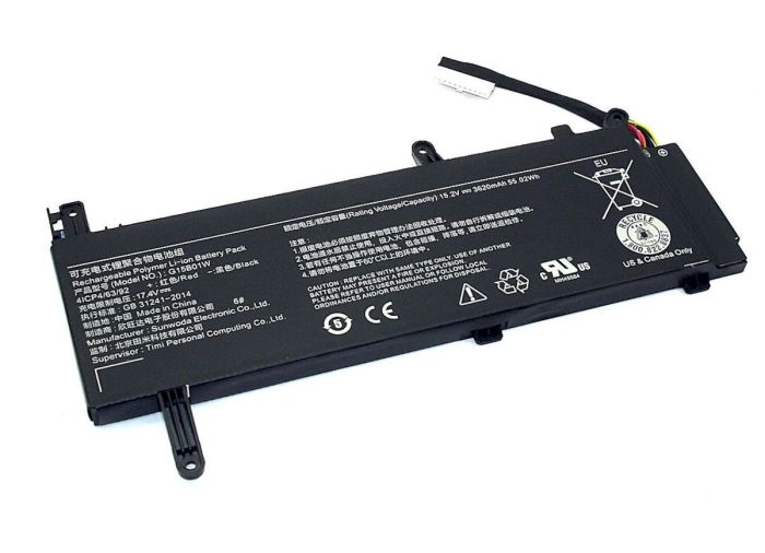 Аккумулятор для ноутбука Xiaomi G15B01W Gaming Laptop 7300HQ 15.2V Black 3620mAh OEM