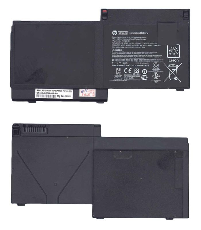 Аккумулятор для ноутбука HP SB03XL EliteBook 720 G1 11.1V Black 4000mAh Orig