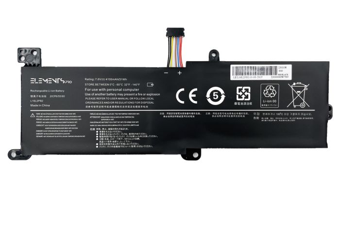 Батарея Elements MAX для Lenovo 320-17IKB 330-17IKB S145-15IWL 7.4V 4500mAh 34Wh (L16L2PB2-2S1P-4500)