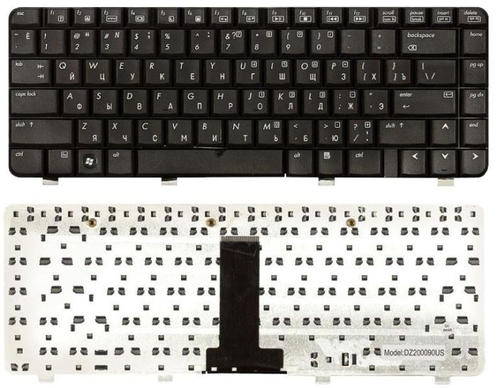 Клавіатура для ноутбука HP Pavilion DV2000, DV2100, DV2200, DV2300, DV2400, DV2500, DV2600 Чорна, EN