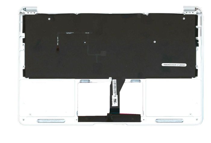 Клавіатура Apple MacBook Air 2012+ (A1465) Чорна, (Срібло TopCase), RU (горизонтальний ентер)