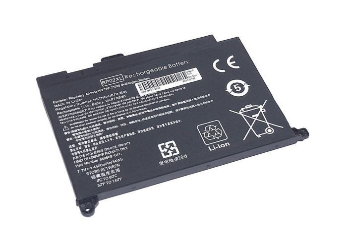 Аккумулятор для ноутбука HP BP02XL Pavilion 15 7.7V Black 4500mAh OEM
