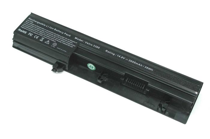 Акумулятор для ноутбука  Dell 50TKN Vostro 3300 14.8V Чорний 2600mAh OEM