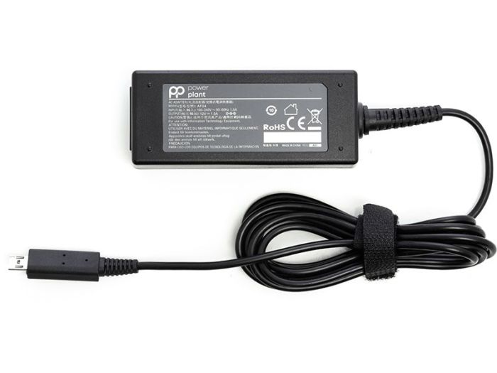 Блок питания для ноутбука PowerPlant ACER 220V, 12V 18W 1.5A (micro USB)