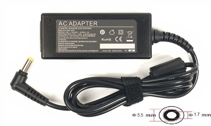 Блок живлення для ноутбука PowerPlant ACER 220V, 19V 30W 1.58A (5.5*1.7)