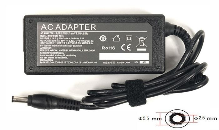 Блок живлення для ноутбука ACER, Asus 220V, 19V 65W 3.42A (5.5*2.5)