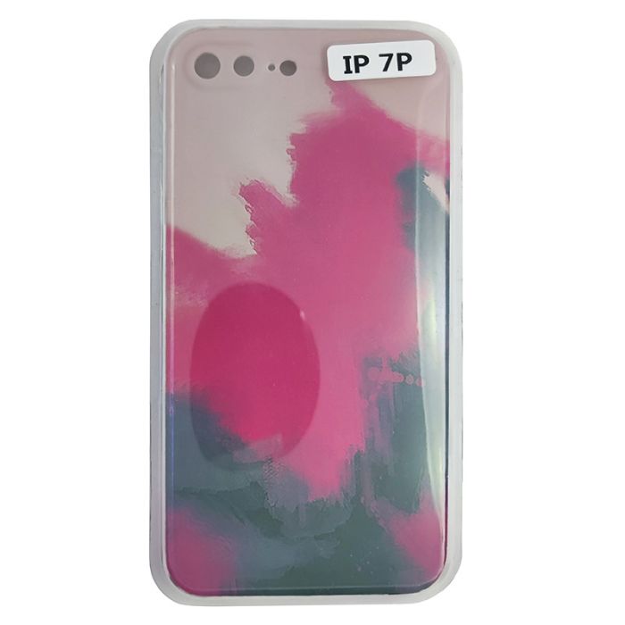 Чохол Silicone Water Print iPhone 7 Plus/8 Plus Mix Color Червоний