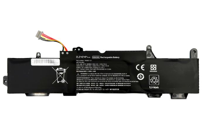 Батарея Elements MAX для HP EliteBook 730 G5 735 G5 745 G5 755 G5 830 G5 840 G5 ZBook 14u G5 11.55V 4100mAh (SS03-3S1P-4100)