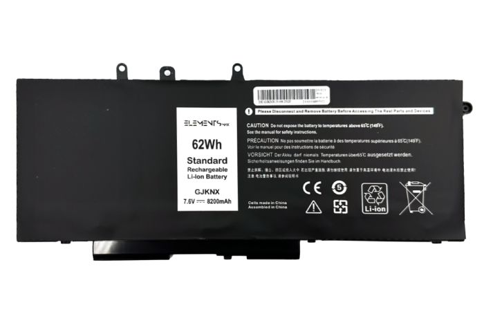 Батарея Elements MAX для Dell Latitude E5280 E5290 E5480 E5490 E5580 E5590 Precision M3520 M3530 7.6V 8200mAh (GJKNX-2S2P-8200)