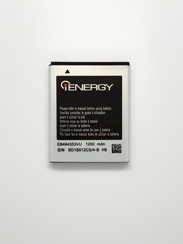 Аккумулятор для iENERGY SAMSUNG S5250 (EB494353VU) (1300 mAh)