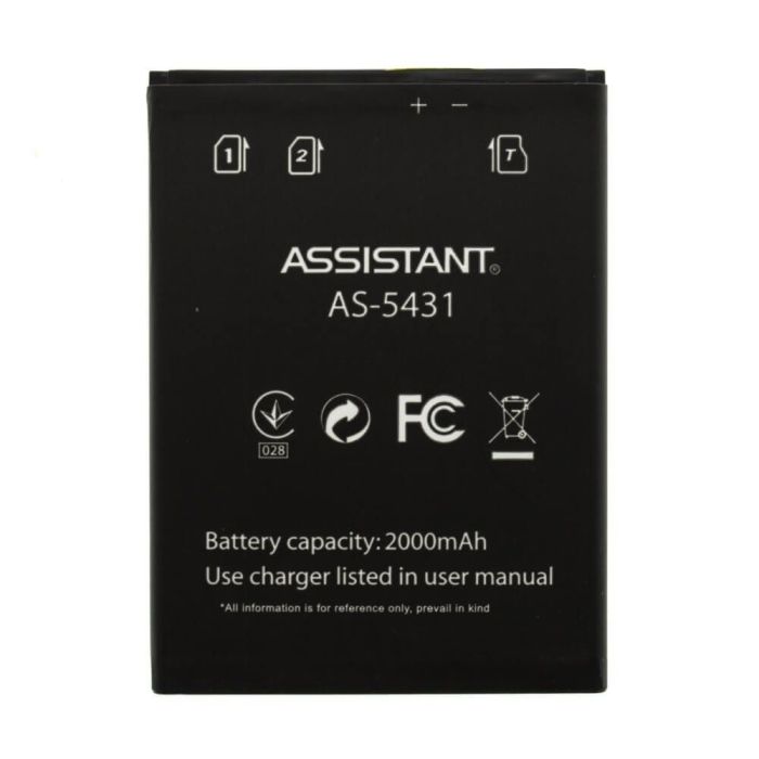 Аккумулятор для Assistant AS-5431 (black) 2000mAh Original PRC