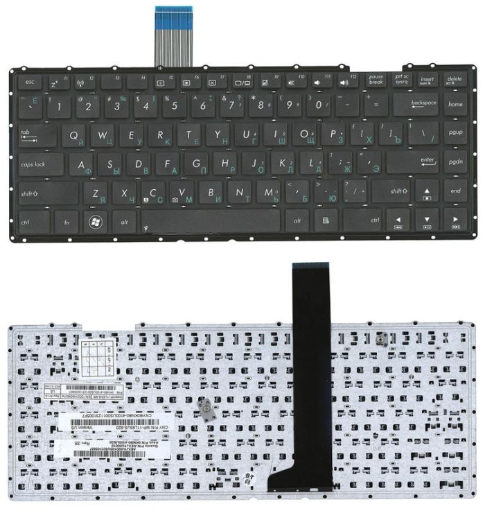 Клавіатура для ноутбука Asus VivoBook (X401) Black, (No Frame), RU