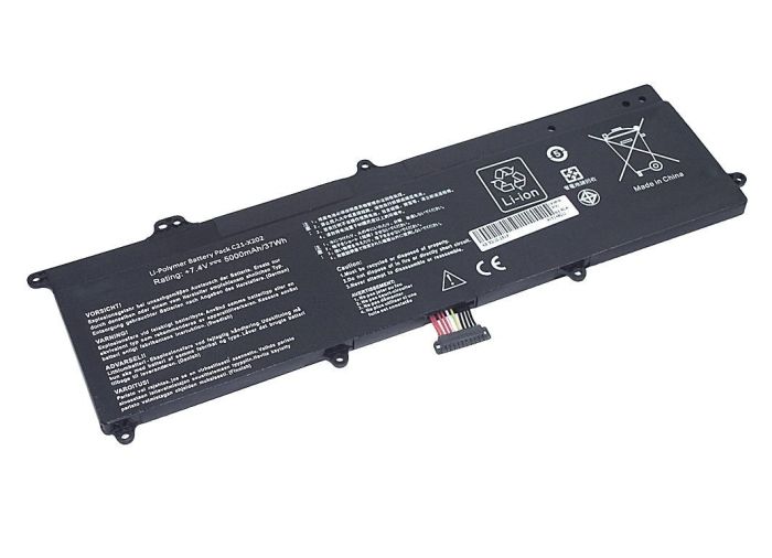 Аккумулятор для ноутбука Asus C21-X202 X202 7.4V Black 5000mAh OEM