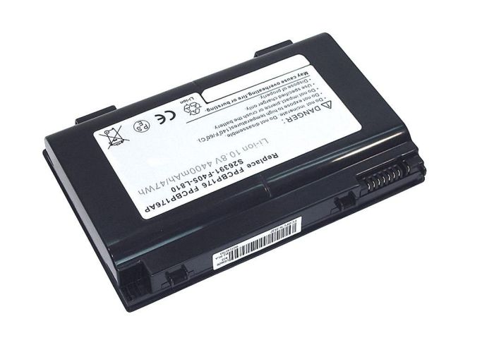 Акумулятор для ноутбука Fujitsu-Siemens CP335276-01 LifeBook A1220 10.8V Чорний 4400mAh OEM