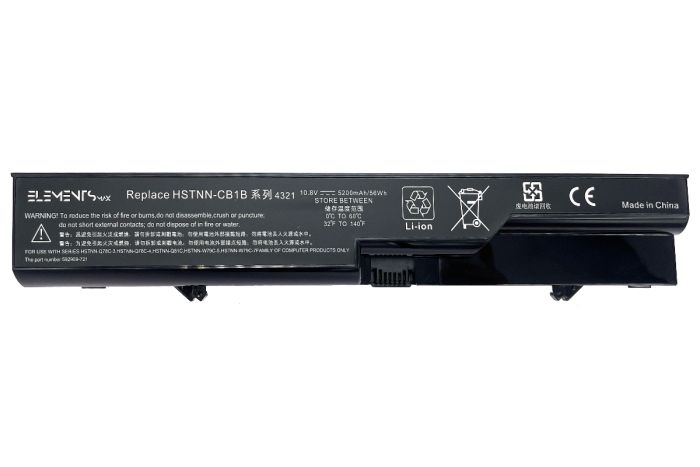 Батарея Elements MAX для HP ProBook 4320 4420 4520 4720 Compaq 320 420 620 625 10.8V 5200mAh (4321-3S2P-5200)