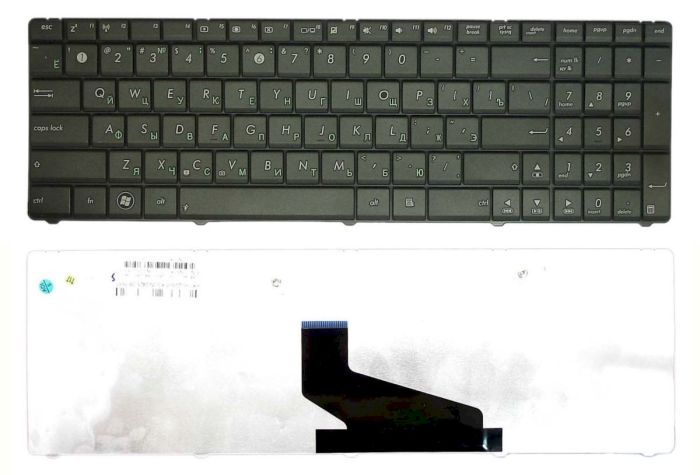 Клавіатура для ноутбука Asus (X53S, X53U) Чорна, RU